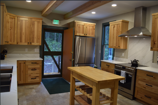 The new kitchen