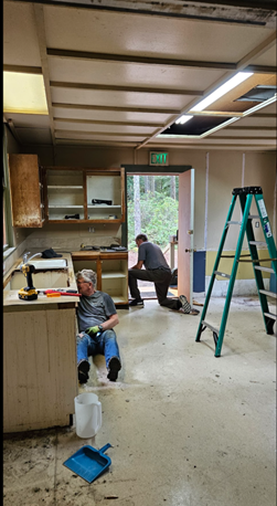 The old kitchen and demolition