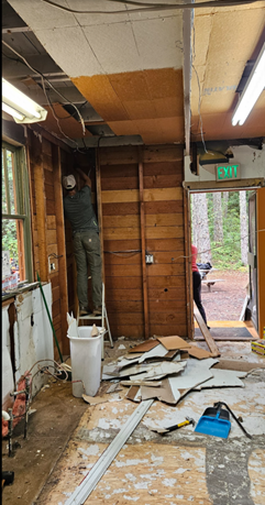 The old kitchen and demolition